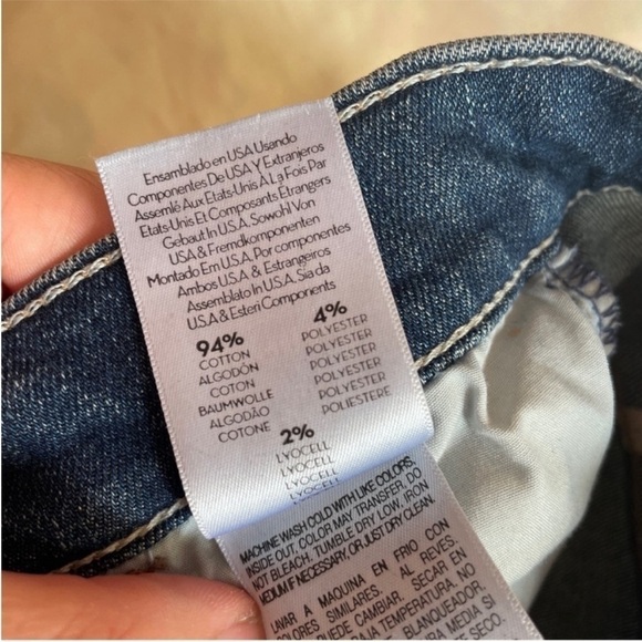 MOTHER- Hustler Ankle Fray Distressed Jeans in Song of The Cowboys Size 24 - Picture 11 of 12